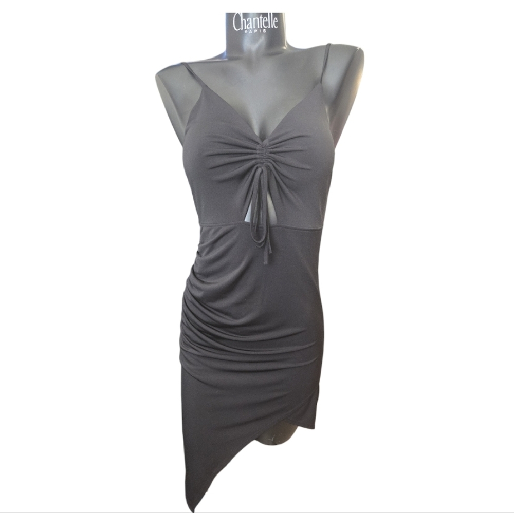 Guess Elegant Black Asymmetrical Dress